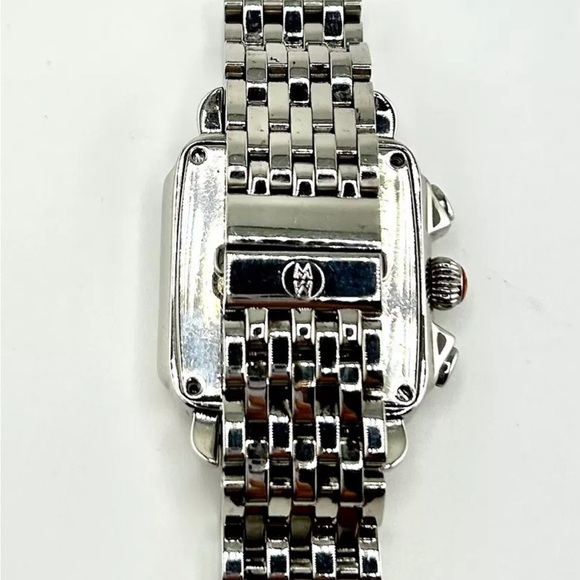Michele Deco Diamond Mother of Pearl Dal Steel Women's Watch MWW06A000778 #40 - Picture 4 of 5